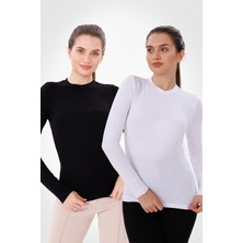 Yade Fashion Uzun Kol Bisiklet Yaka Body 2\'li Set