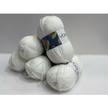 Vogue Ihraç Fazlası   Örgü Ipi 500GR - Simli Beyaz