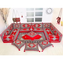 Anka Group Kilim Desenli U Köşe 10CM - Kırmızı