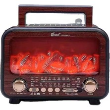 Çeşithane FP-2393S Yeni Nesil Alev Işıklı Bluetooth Hoparlör - Güneş Panelli (Solar), Çok Bantlı (Sw1-2-4) Radyo, Taşınabilir Outdoor Ses