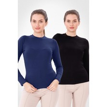 Yade Fashion Uzun Kol Bisiklet Yaka Body 2\'li Set