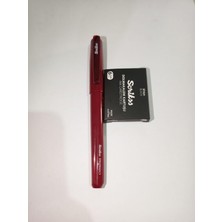 Şimşek Kırtasiye Primeo Dolmakalem M Uç Bordo Renk+6lı Siyah Kartuş