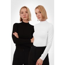 Yade Fashion Kadın Uzun Kol Body 2’li Set