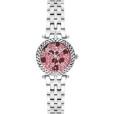 Essence Kadın Kol Saati 26 mm Pembe Kadran Çelik Kordon 5 Atm