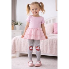 Gigi Giyim Baskılı Kız Çocuk Külotlu Çorap