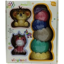 Kiddico Toys Soft Aktivite Bloklar ve 2 Adet Komik Karakter