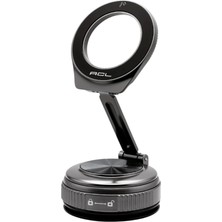 Acl T-133 Magsafe Uyumlu Uzayıp Kısalan Teleskopik Kollu Güçlü Vakumlu Mıknatıslı Araç Telefon Tutucu