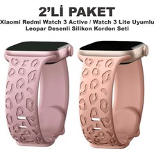 Dexmon Redmi Watch 4/5/6 - Smart Band 9 Pro/8 Pro Uyumlu Leopar Desen Silikon Kordon Seti