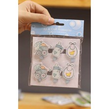 Feyza Design Bebekler Için Renkli Mandal Takımı, 1 Paket, Şık ve Kullanışlı Tasarım