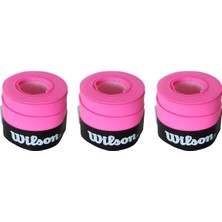 Feyza Design 3'lü Comfort Bowl O'grips Tenis Raketi Tutucu Seti, Pembe