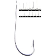 Youvella 1307 Uzun Çapraz Galvaniz Çapari Olta Iğnesi 100'LÜ Kutu 9