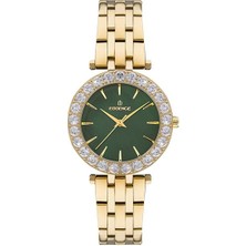 Essence Gold Kordon Beyaz Taşlı Kadran Kadın Kol Saati