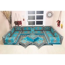 Anka Group Kilim Desenli U Köşe 10CM - Turkuaz