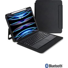 Nezih Case iPad Pro 13 2025 M5 Uyumlu Bluetooth Özellikli Standlı Kalem Bölmeli Kılıf