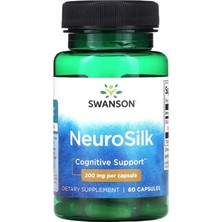 Swanson  Neurosilk  (Özelsporcugıdaları) 200MG  60 Capsul. Abd Menşeidir 52.
