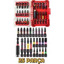 Depomega 25 Parça Bits Uç Ph Torx Sq Uzatma Adaptörlü Set Özel Kutulu