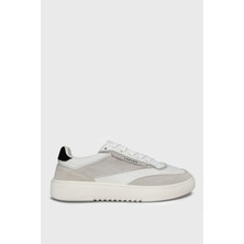 Lufian Isaac Erkek Deri Sneaker Ayakkabı Beyaz