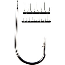 Youvella 1353 Kısa Düz Nikel Olta Iğnesi 100'LÜ Kutu 8