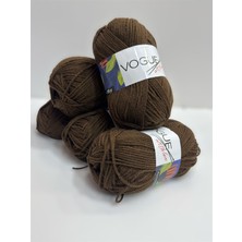 Nako Vogue Ihraç Fazlası  Antipiling El Örgü Ipi 500GR - Kahverengi