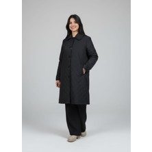 Ahunisa Kadın Büyük Beden Kapitone Mont