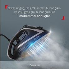 Tefal  Puregliss Kırışıklık Giderici 3000 Watt Buharlı Ütü