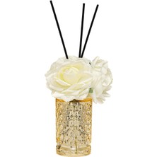 Missi Kristal Gül Serisi- Amber Silindir Cam/oud Vaniya Oda Kokusu