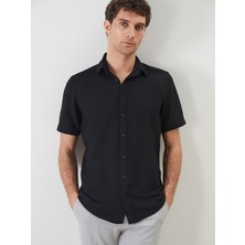 Lc Waikiki Yeni Sezon Regular Fit Kısa Kollu Erkek Dokulu Gömlek