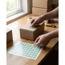 Kontrol Edildi Etiketi Kendinden Yapışkanlı Çap 2cm 1000'LI