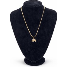 Pangu Fil Figürlü Çelik Kolye