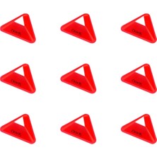 Feyza Design Iki Renkli 9'lu Üçgen Tasarımlı Antrenman Çanağı Seti