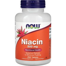 Now Foods Niacin 500MG 250 Tablets.abd Menşei.
