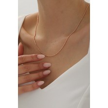 Yavuz Kuyumculuk 14 Ayar Altın Rose Gold Dorika Zincir