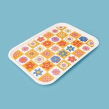 Evidea Kitchen Flower Tepsi - Renkli - 42X30 cm