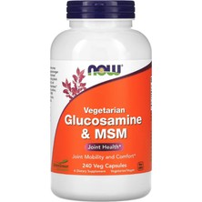 Now Foods Vegetarian Glucosamine  Msm  240 Veg Capsules.abd Menşei.