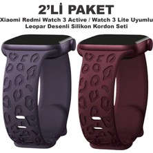 Dexmon Redmi Watch 4/5/6 - Smart Band 9 Pro/8 Pro Uyumlu Leopar Desen Silikon Kordon Seti