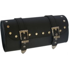 Motoanl Motosiklet Çanta Sosis Choper Model Çanta Siyah Cruiser Motorcu Çantası Ar-09