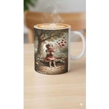 Sevgililer Günü Özel Porselen Kupa | Romantik Sevgiliye Hediye Kupası (Düz)