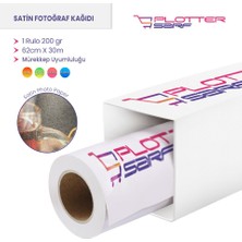 Plotter Sarf Plottersarf® Microporous (Satin) Yarı Mat Fotoğraf Kağıdı Waterprof 200 gr 62CM x 30MT (1 Rulo)