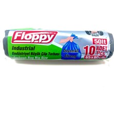 Şeylişeyler-Floppy – Büyük Boy Çöp Poşeti – 65×80 cm – 150 gr – 1 Paket (10 Adet)
