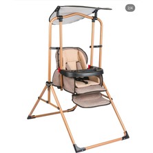 Pasha Unicare Taşpınar Gold Lux Salıncak Gray (Hem Mama Sandalyesi Hemde Salıncak Olarak Kullanılabiir)