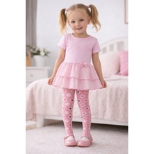 Gigi Giyim Kalpli Kız Çocuk Külotlu Çorap