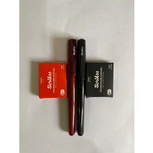 Şimşek Kırtasiye Primeo Dolma Kalem Seti Bordo+Siyah Renkler ve 6lı Mavi + 6lı Siyah Kartuş Set