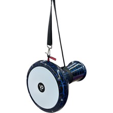 Vatan Mavi Çatlak Darbuka | Alüminyum Döküm | Askı + Kılıf + Alyan Anahtarı Hediyeli