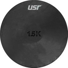 Feyza Design 1,5 kg Kauçuk Atletizm Diski, Dayanıklı ve Profesyonel Spor Malzemesi