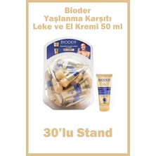 Bioder Yaşlanma Karşıtı Leke ve El Kremi 50 ml 30'lu Stand