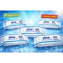 Pine Uraymed Alkolsüz Vücut ve Perine Havlu Tip Islak Mendil 50LI