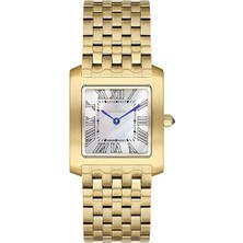 Essence Kadın Kol Saati – 26 Mm, Beyaz Kadran, Altın Renk, 5 Atm