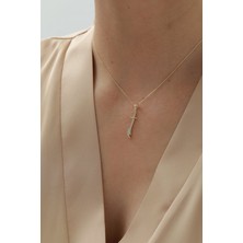 Yavuz Kuyumculuk 14 Ayar Altın Taşlı Kılıç Kolye