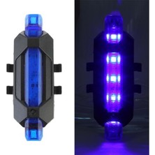 Leva House Şarjlı Bisiklet Işığı LED Çok Fonksiyonlu USB Girişli - Mavi