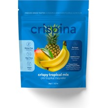 Crispina Freeze Dried Çıtır Tropikal Meyveler 20G - Şeker Ilavesiz Dondurularak Kurutulmuş Meyve Kurusu